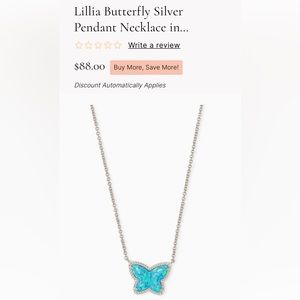 Lillia Butterfly Silver Pendant Necklace in Turquoise Kyocera Opal